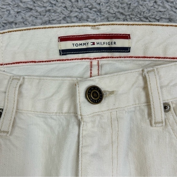 Tommy Hilfiger Jeans Mens 32 x 30 Carpenter Relaxed Tapered White Denim Classic - Picture 2 of 5